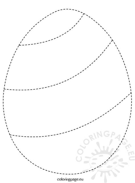 Or else, you can have some coloring pages of easter eggs printed. Easter Egg Outline - Coloring Page