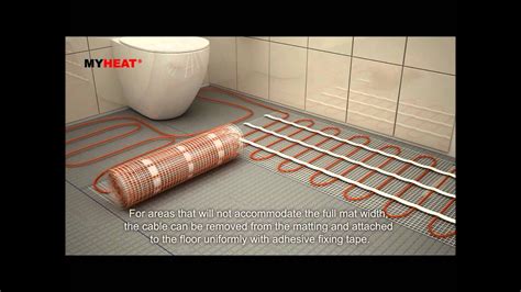 Underfloor Heating Cable Mat Installation Abridged Youtube