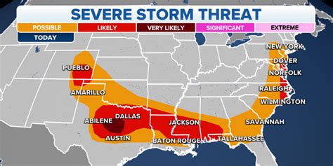 Severe Weather Will Bring Storm Risk From Rockies Through The Southeast
