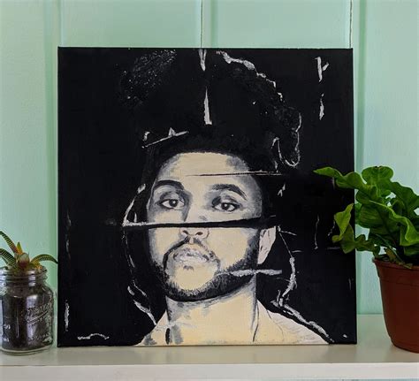 My Third Oil Painting Of The Weeknds Beauty Behind The Madness Album