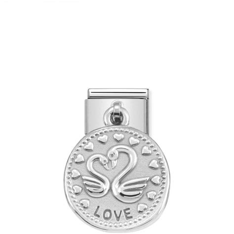 Nomination Silver Love Love And Hearts Pendant Charms Uk Stockist