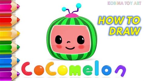 How To Draw The Cocomelon Logo Easy Draw Cocomelon Cocomelon Images