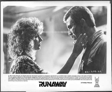 ~ Sci Fi Runaway Tom Selleck Original 1980s Promo Photo Cynthia Rhodes