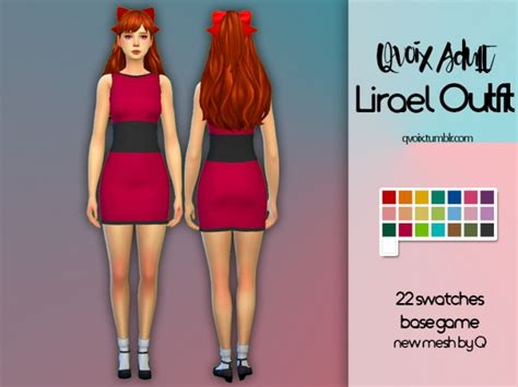 Lirael Outfit At Qvoix Escaping Reality Sims 4 Updates