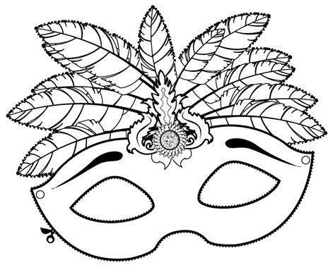 Mascara Carnaval Colorear Mascaras De Carnaval Para Imprimir Images