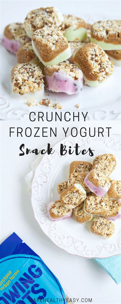 Crunchy Frozen Yogurt Snack Bites Make Healthy Easy Jenna Braddock Rd