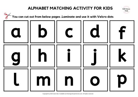 Free Printable Alphabet Matching Worksheets For Toddlers