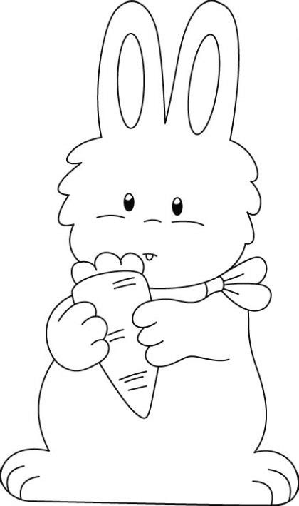 Rabbit Enjoying Carrot Coloring Pages Bunny Coloring Pages Easter
