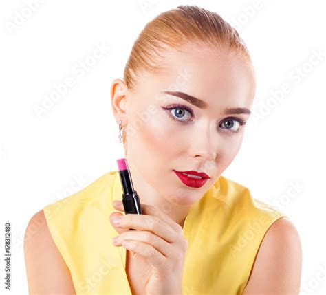 Make Up Beautiful Blonde Woman Acquista Questa Foto Stock Ed Esplora Foto Simili In Adobe