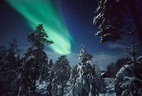 Lapland Night Aurora Borealis Northern Lights Northern Lights