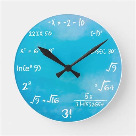 Maths Quiz Clock Clock Blue Clock Math Flash Cards