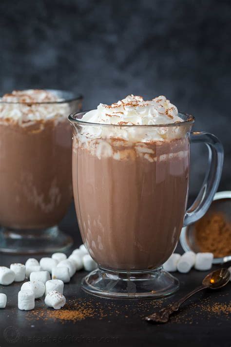 Homemade Hot Chocolate Recipe NatashasKitchen Com Recipes Online