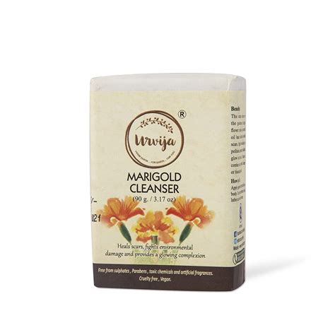 Buy Urvija Marigold Cleanser Soap Essential Oil Based Handmade Soap