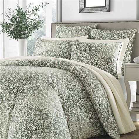Stone Cottage King Comforter Set Reversible Cotton Bedding With