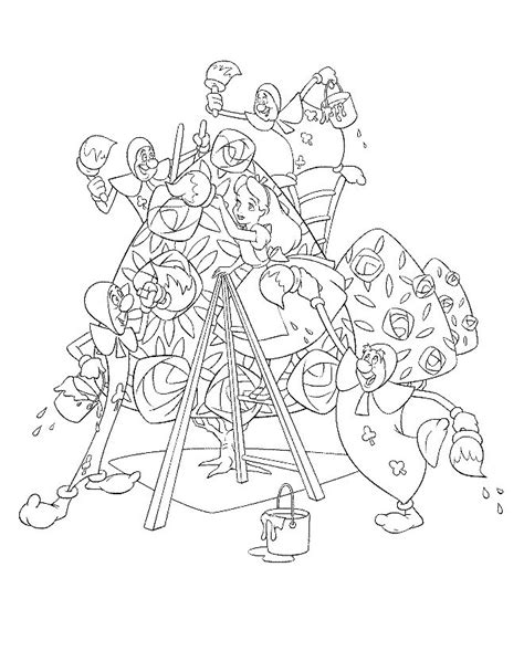 It helps to develop motor skills, imagination and patience. Coloring Page - Alice in wonderland coloring pages 12