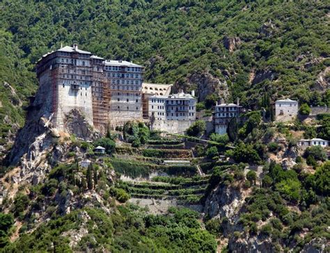 Simonopetra Monastery Athos Peninsula Mount Athos Chalkidiki Greece
