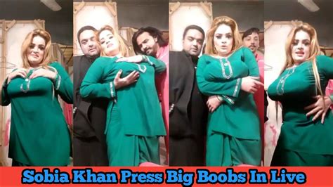 Sobia Khan Press Big Boobs In Live Sobia Khan Hottest Mood With 2