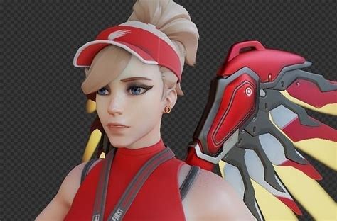 3D Model Mercy Lifeguard Skin Overwatch VR AR Low Poly CGTrader