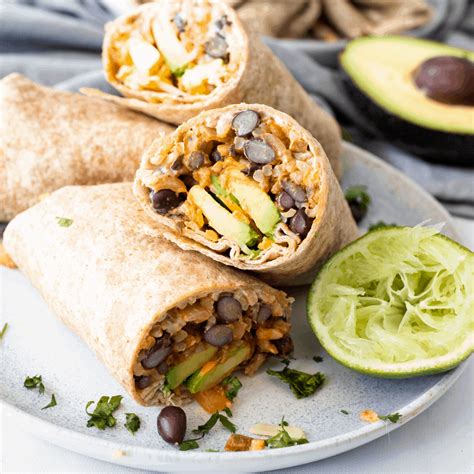 Vegetarian Burrito Simple And Delicious Injuredly