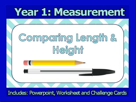 Comparing Lengths And Heights Year 1 Maths Lesson Teaching Resources