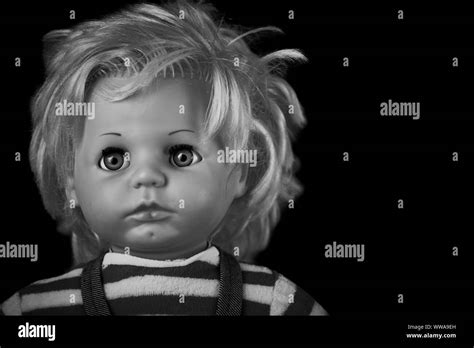 Scary Doll Face Black And White Stock Photos And Images Alamy