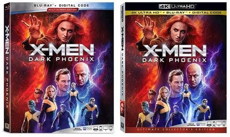 X Men Dark Phoenix Blu Ray 4k Blu Ray And Dvd Release Dates And Artwork