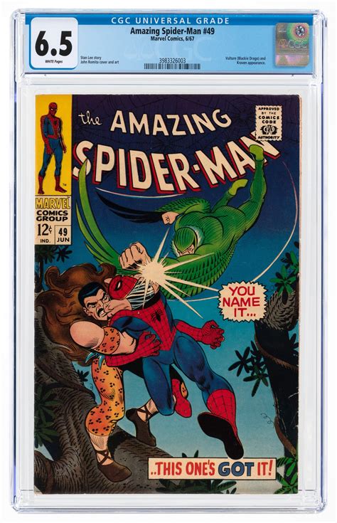 Hake S Amazing Spider Man June Cgc Fine