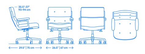Eames Executive Chair Dimensions And Drawings