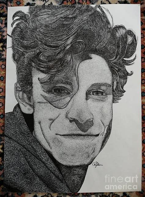 Pen And Ink Shawn Mendes Drawing By Ceyda Beyaz Fine Art America