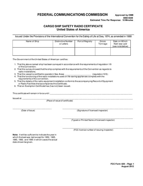Fcc Form 829 Fill Out Sign Online And Download Printable Pdf