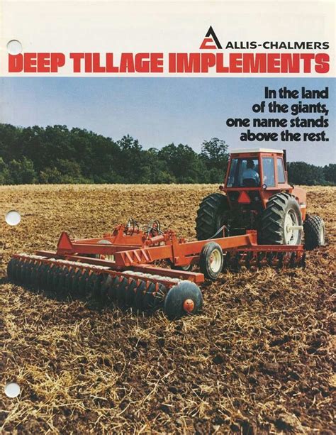 Allis Chalmers Tillage Ad Old Farm Equipment Allis Chalmers Tractors