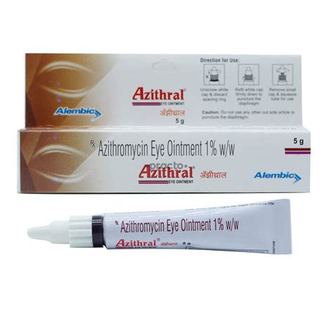 Azithral 10 Mg Eye Ointment Uses Dosage Side Effects Price