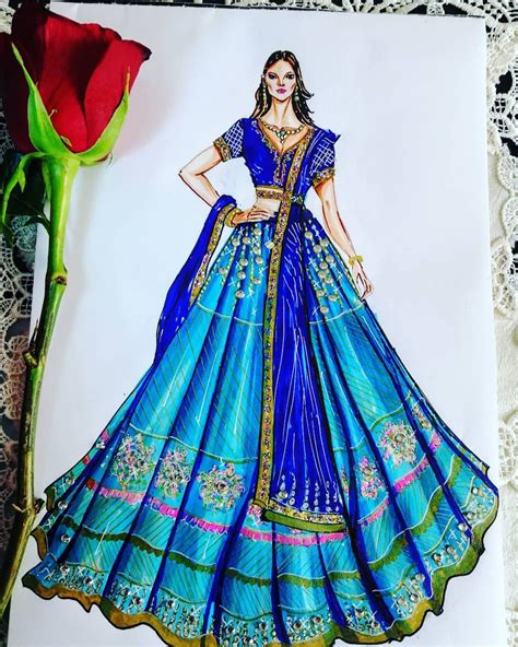 Indian Dress Design Sketches Drawingonibispaint