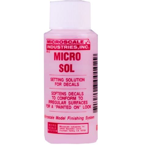 Microscale Micro Sol Decal Setting Solution Mic2 Ricks Model Kits