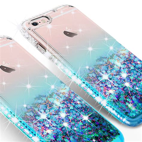 Apple Iphone 8 Case Liquid Glitter Phone Case Waterfall Floating Quick