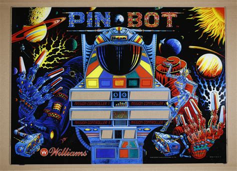 Pinbot Backglass 1986 Williams Shop Absolute Pinball And Amusements