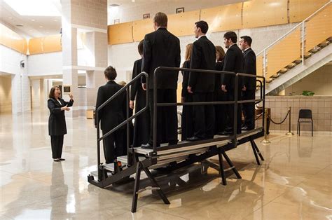 Portable seated choir risers & portable seated choral risers. Alla Breve Standing Choral Riser | 4 Step Choir Riser ...