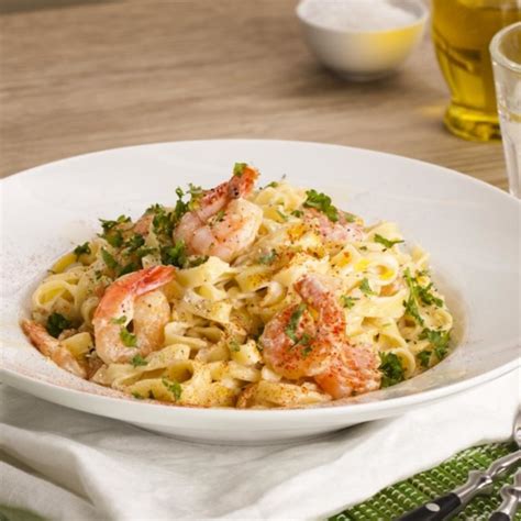 Tagliatelle Med Scampi