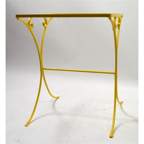 Yes, it's possible to score a deal on. Wrought Iron Patio Side Table Attributed to Salterini | Chairish
