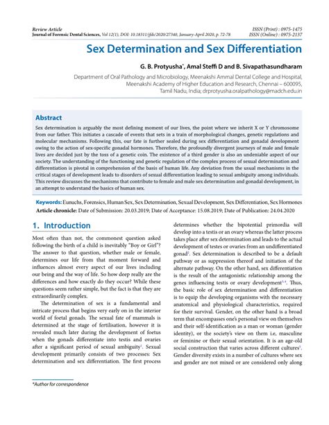 pdf sex determination and sex differentiation