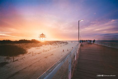 Semaphore Sunset Over Semaphore Beach South Australia In Flickr