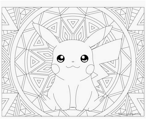 025 Pikachu Pokemon Coloring Page Pikachu Coloring Pages Adult Png