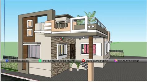 Single Floor House Design Idea 24x45 Sq Ft House Plan Design 2