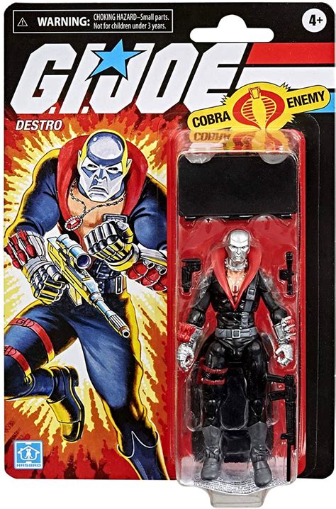Gi Joe Retro Collection Destro Exclusive 375 Action Figure Cobra Enemy