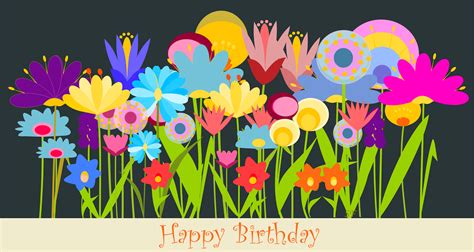 60 good morning images with beautiful flowers. free printable happy birthday art card with field of ...