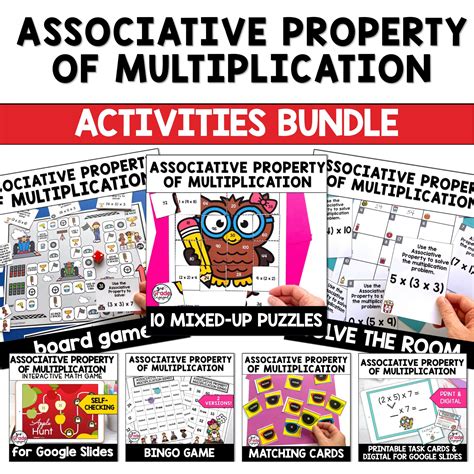 Associative Property Of Multiplication Math Activities Bundle Made By