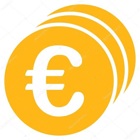 Icône De Pièces De Monnaie Euro — Image Vectorielle Ahasoft © 92820142