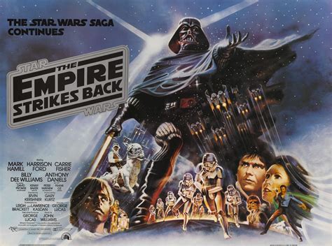 THE EMPIRE STRIKES BACK SILVER TITLES STYLE POSTER BRITISH Star Wars Online