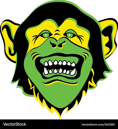 Monkey Face Logo Royalty Free Vector Image Vectorstock
