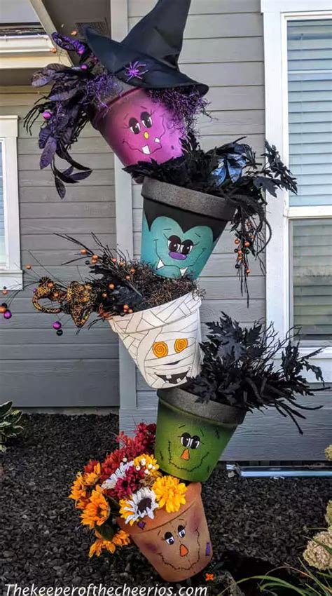 Halloween Topsy Turvy Pots The Keeper Of The Cheerios Halloween Diy